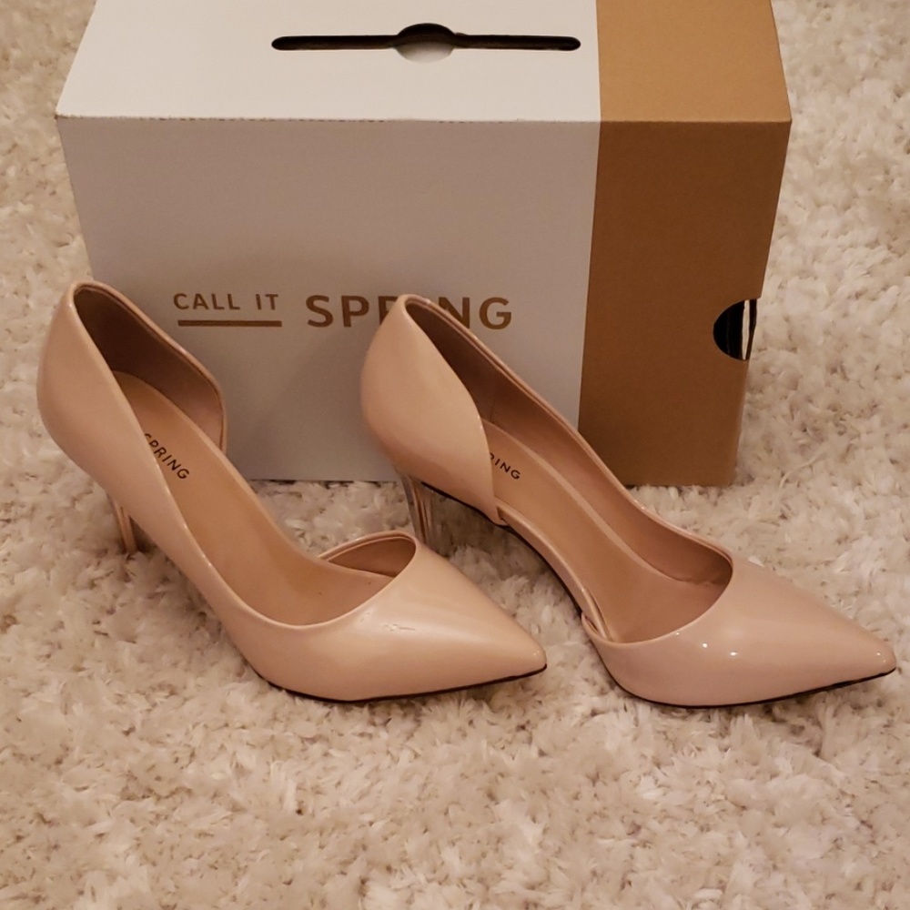 Call it springNude heels